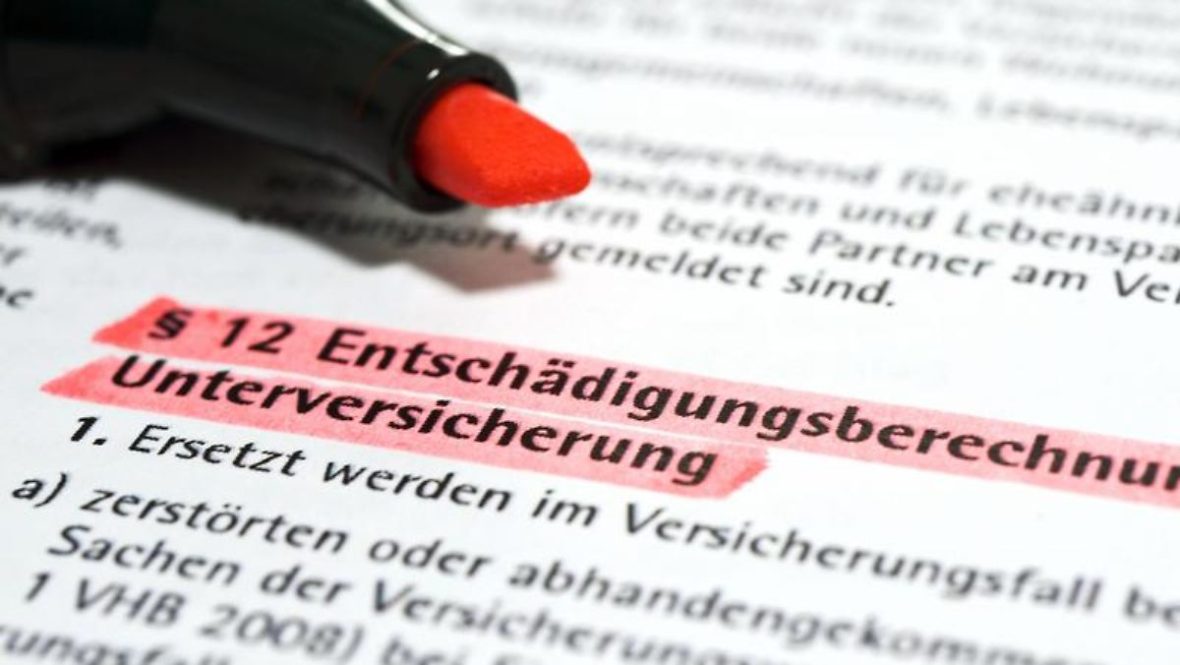 Was ist ein Unterversicherungsverzicht